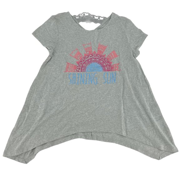 Roebuck & Co. | Girl's Sharkbite Top | Grey | Size L (14) - Picture 1 of 2